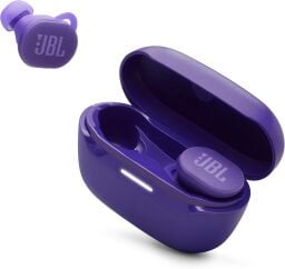 jbl endurance race 2 earbuds against a white background