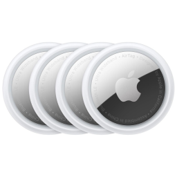 A four pack of Apple AirTaggs