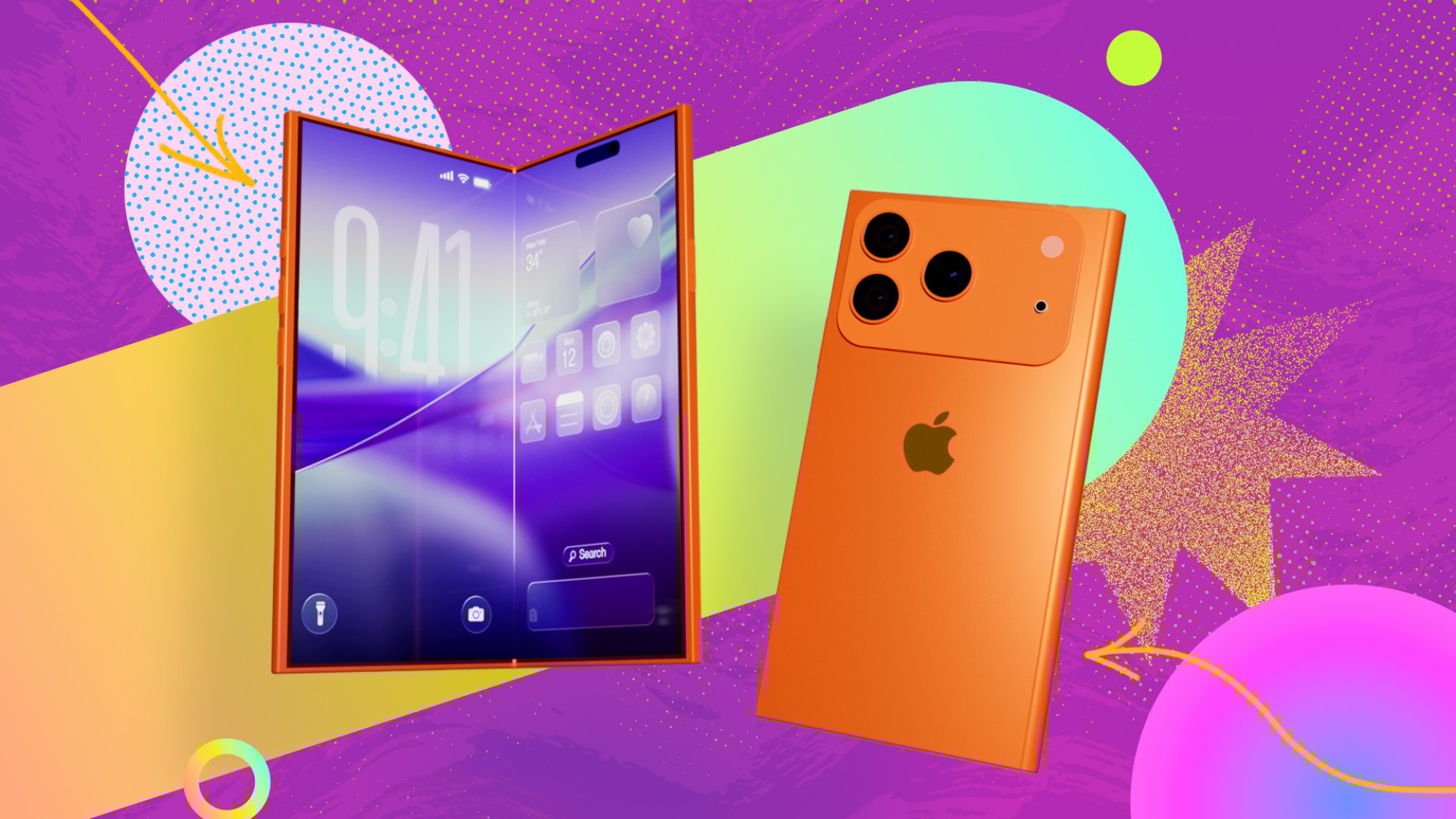 hypothetical depiction of the iphone fold