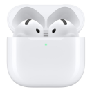 A pair of Apple AirPods 4 (without noise cancellation)