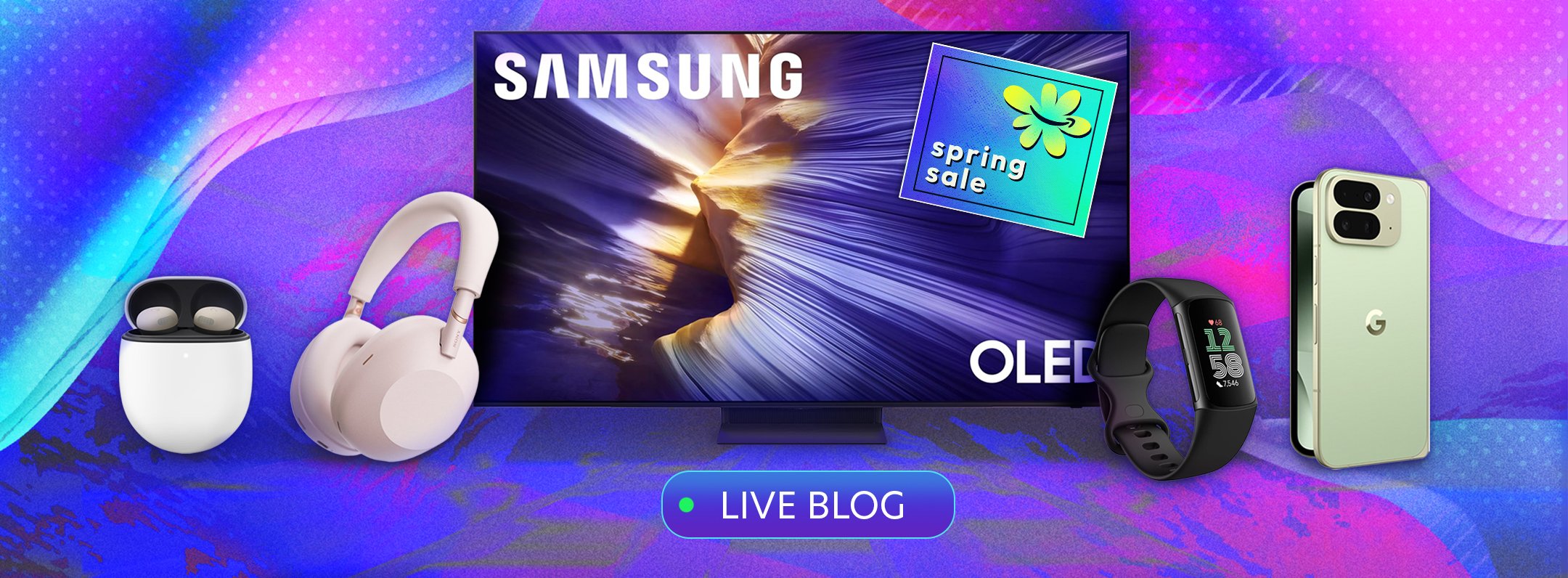 Selection of products on Mashable background