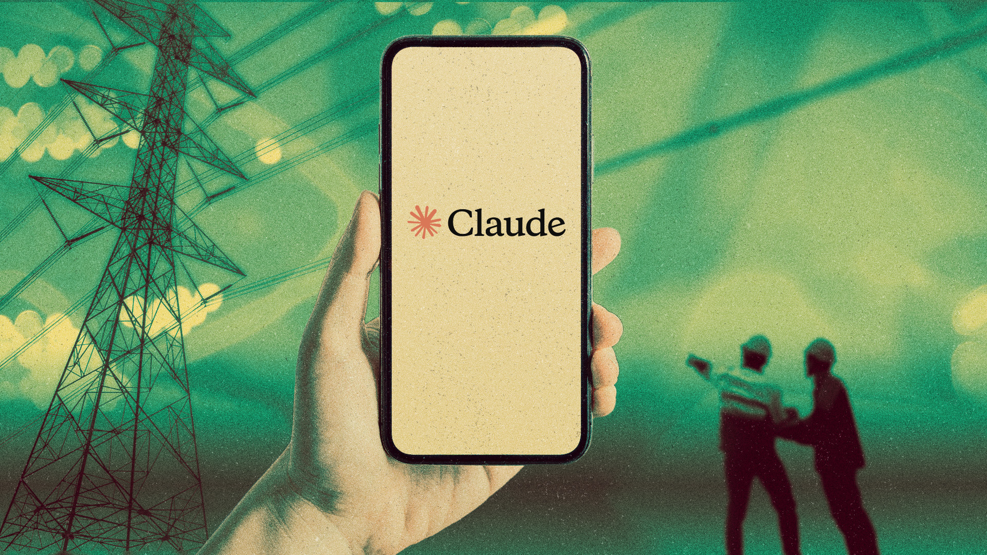 The Claude logo sits on a smartphone.