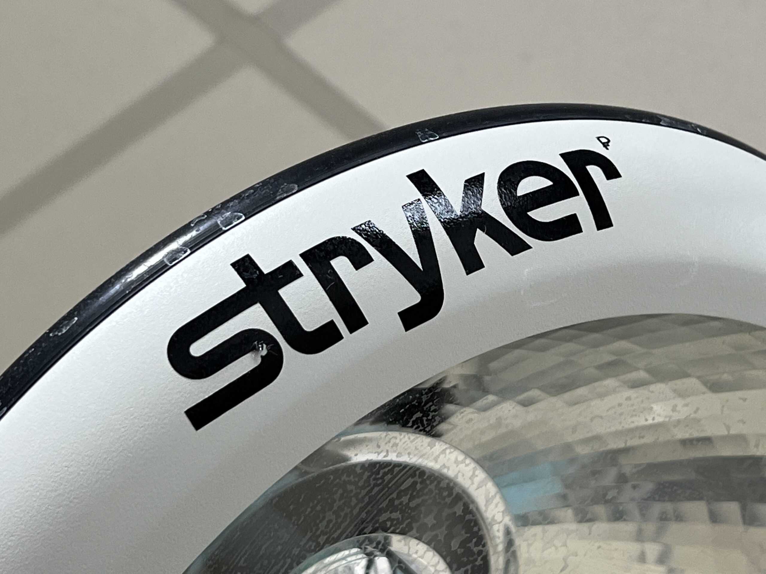 Stryker logo on medical equipment
