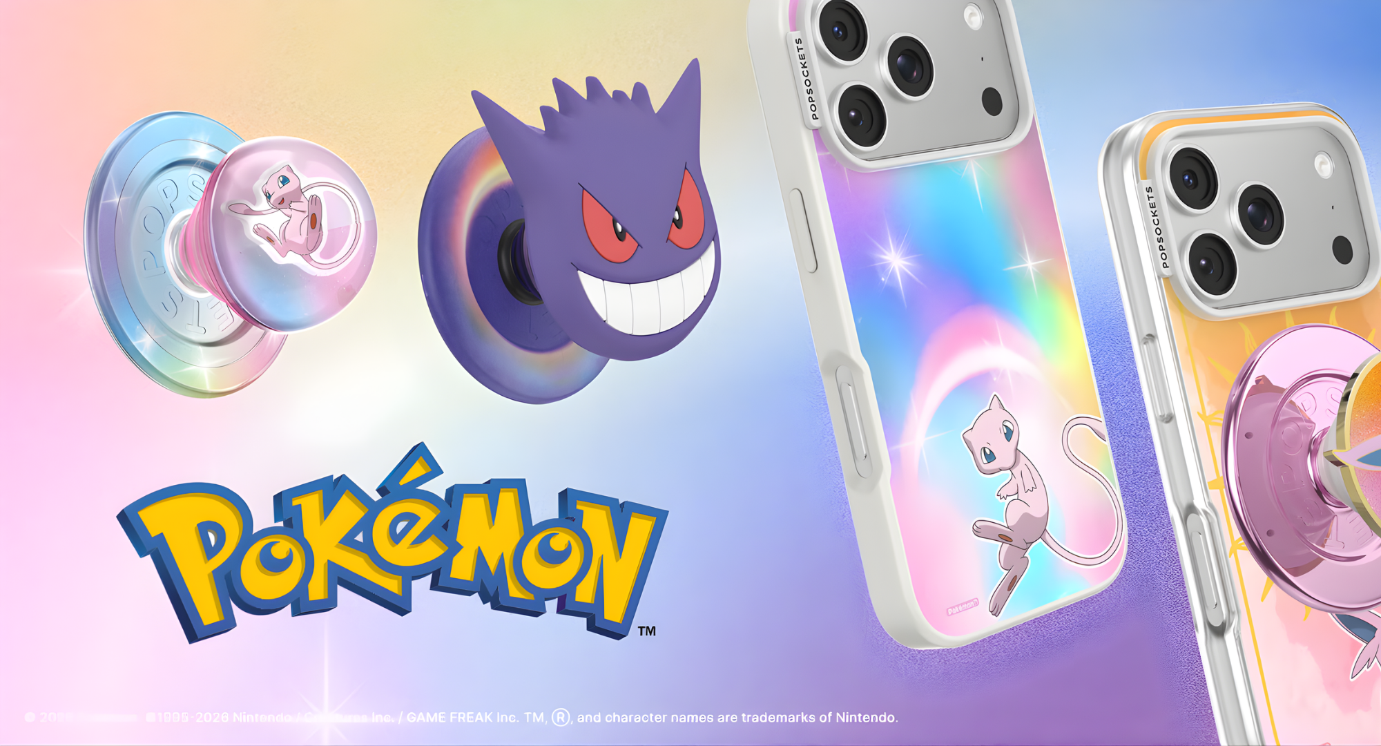 PopSockets Pokémon Day and Night Collection 2026 promo image.