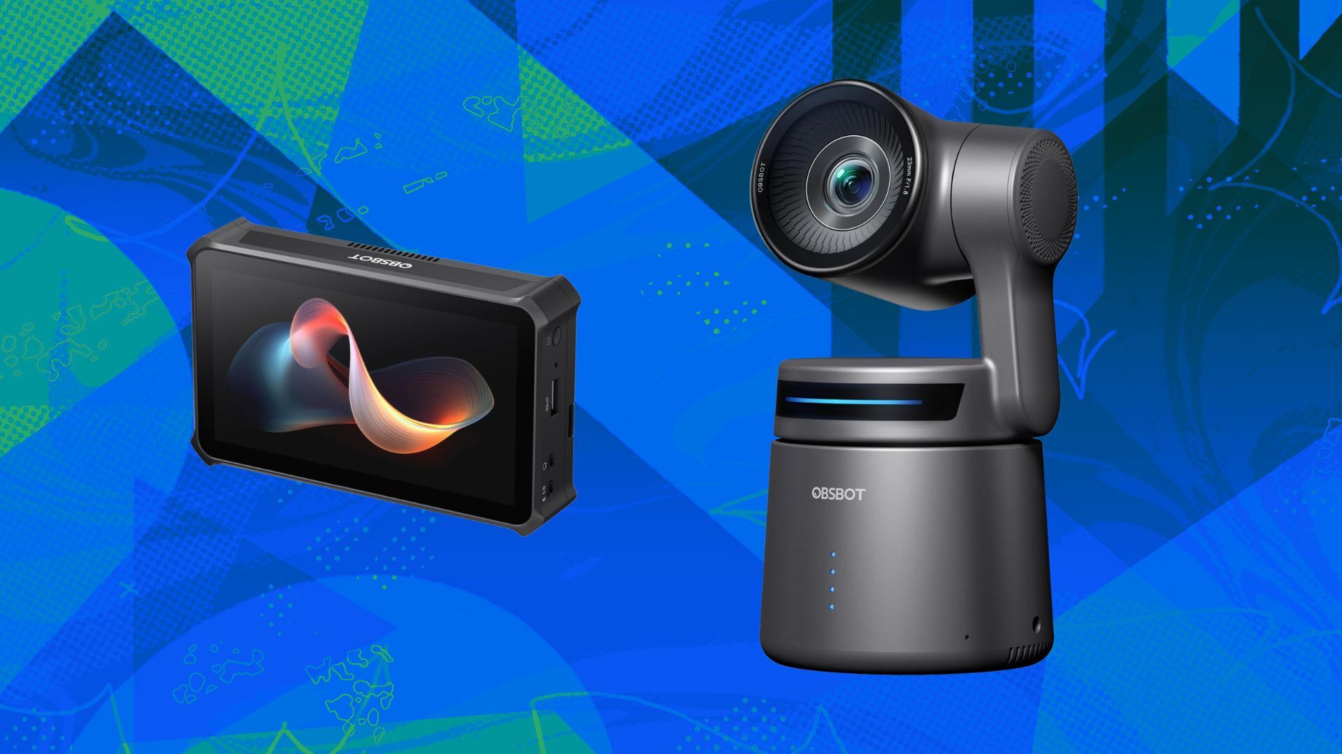 obsbot livestreaming camera and Video Switcher Monitor