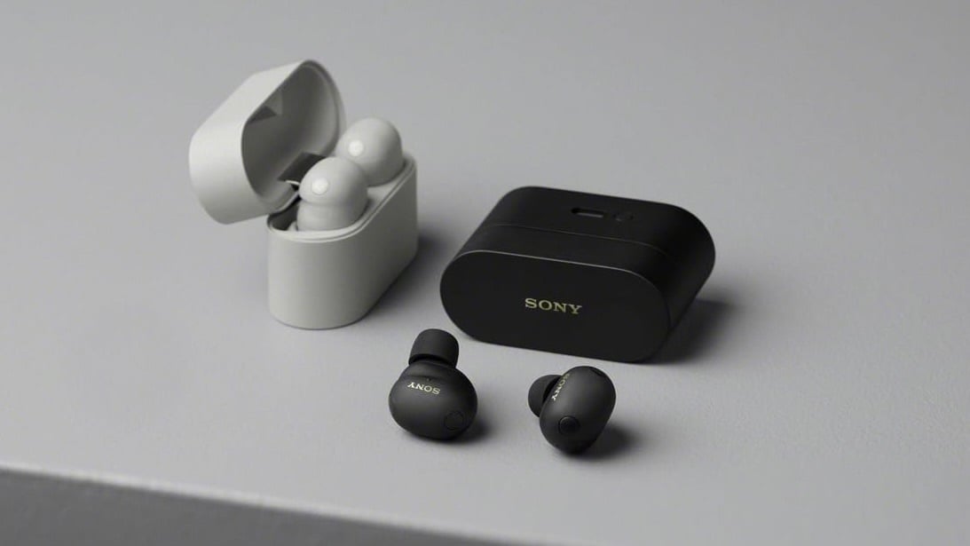 black and silver sony wf-1000xm6 earbuds on table