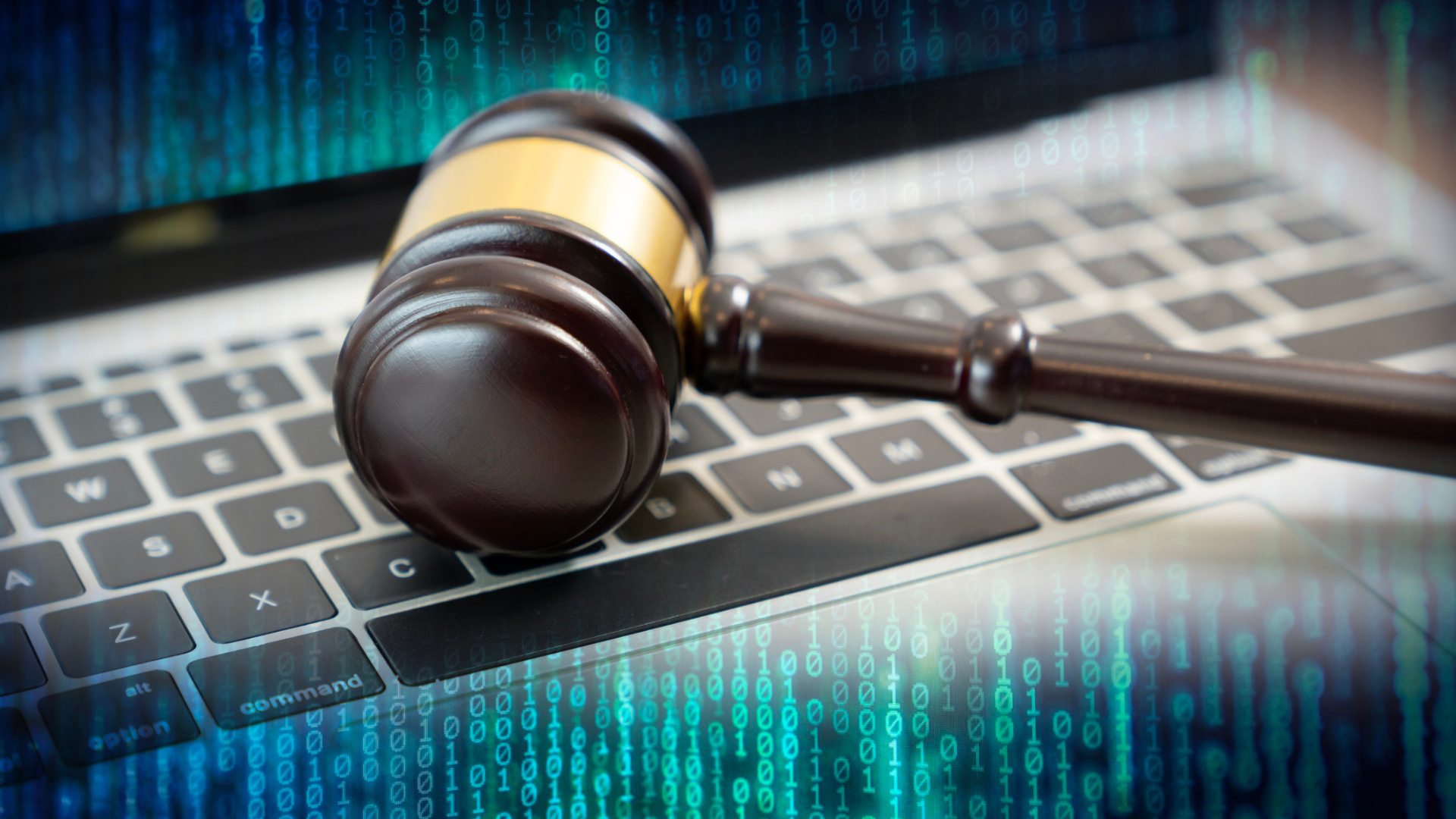 Laws regarding cyber crimes - stock photo