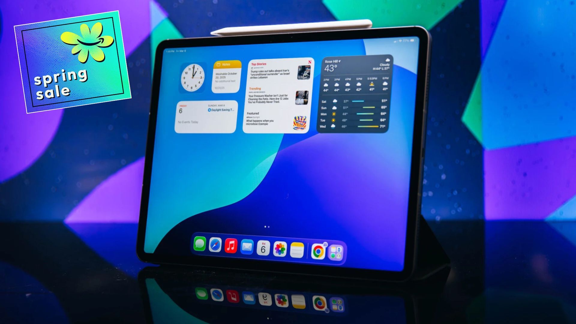 apple m4 ipad air with apple pencil