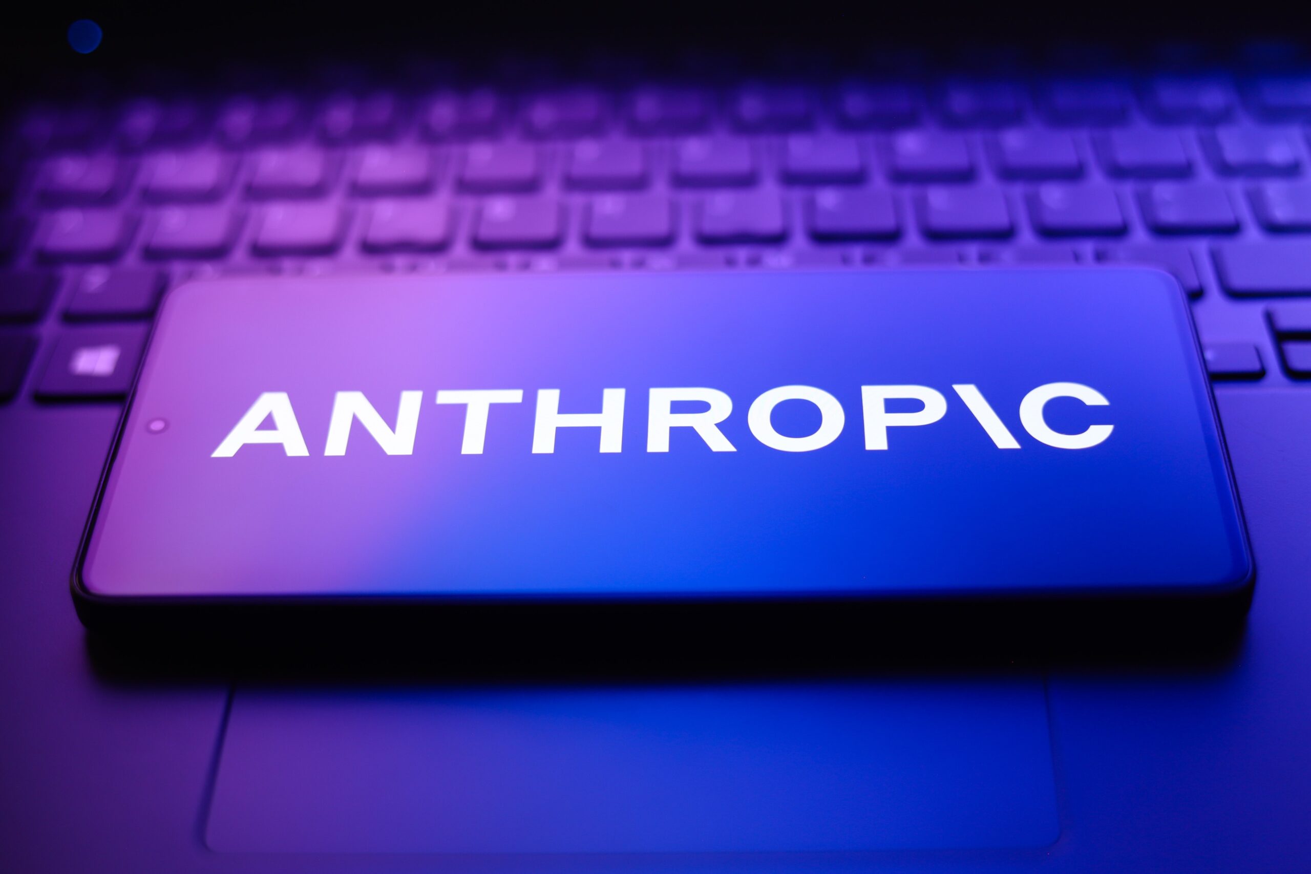 Anthropic logo on mobile device