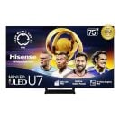 Hisense 75" Class U7 Mini-LED ULED 4K UHD Google Smart TV (75U75QG, 2025 Model) - QLED, Native 165Hz, VRR 288, Up to 3000 Nits, HDR10+, Dolby Vision IQ &middot; Atmos, IMAX Enhanced, 2.1.2 Ch Surround