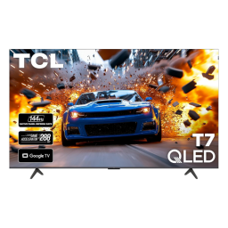 TCL 85-inch T7 QLED 4K TV on white background