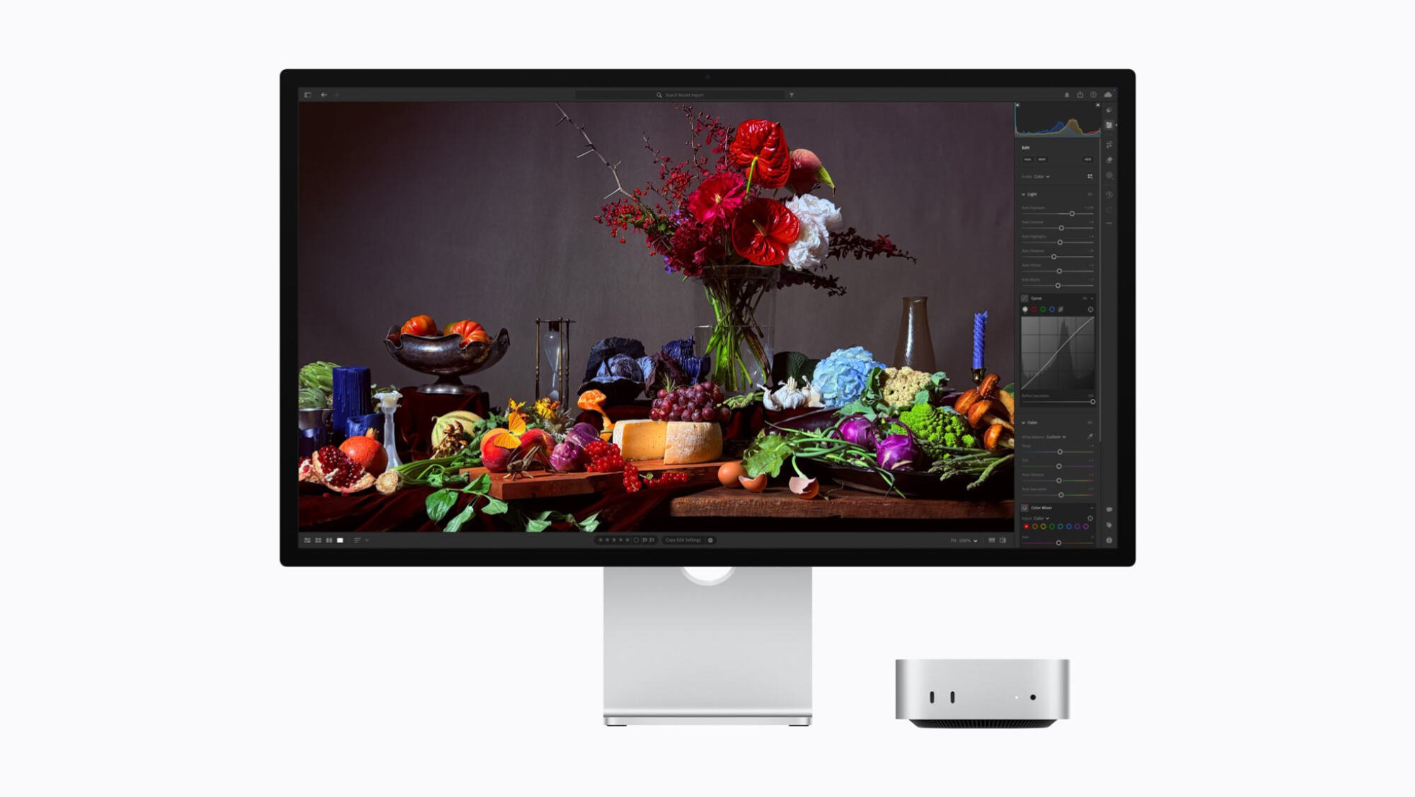 studio display with mac mini