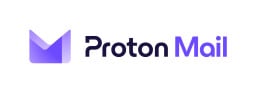 proton mail logo against a white background