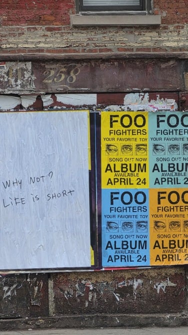 foo fighters posters in new york city