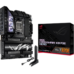 the Asus ROG Crosshair X870E Hero motherboard