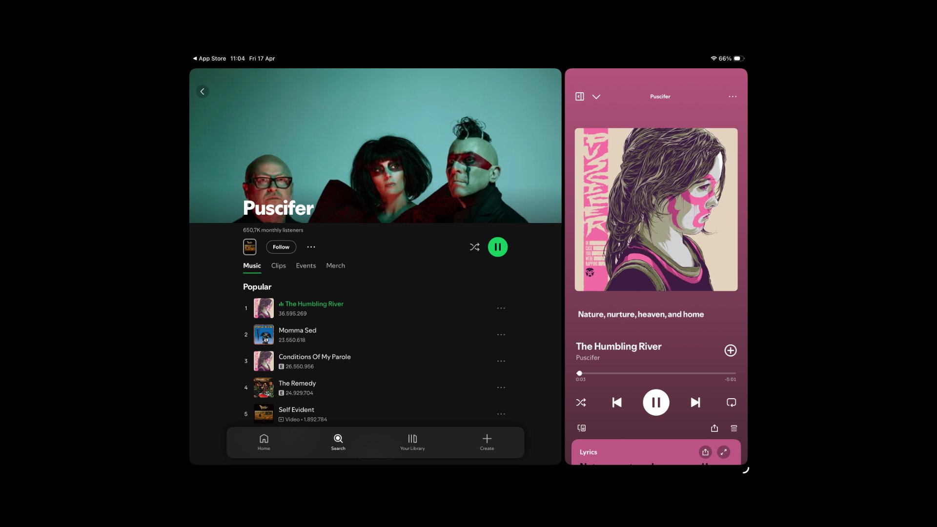 Spotify iPad