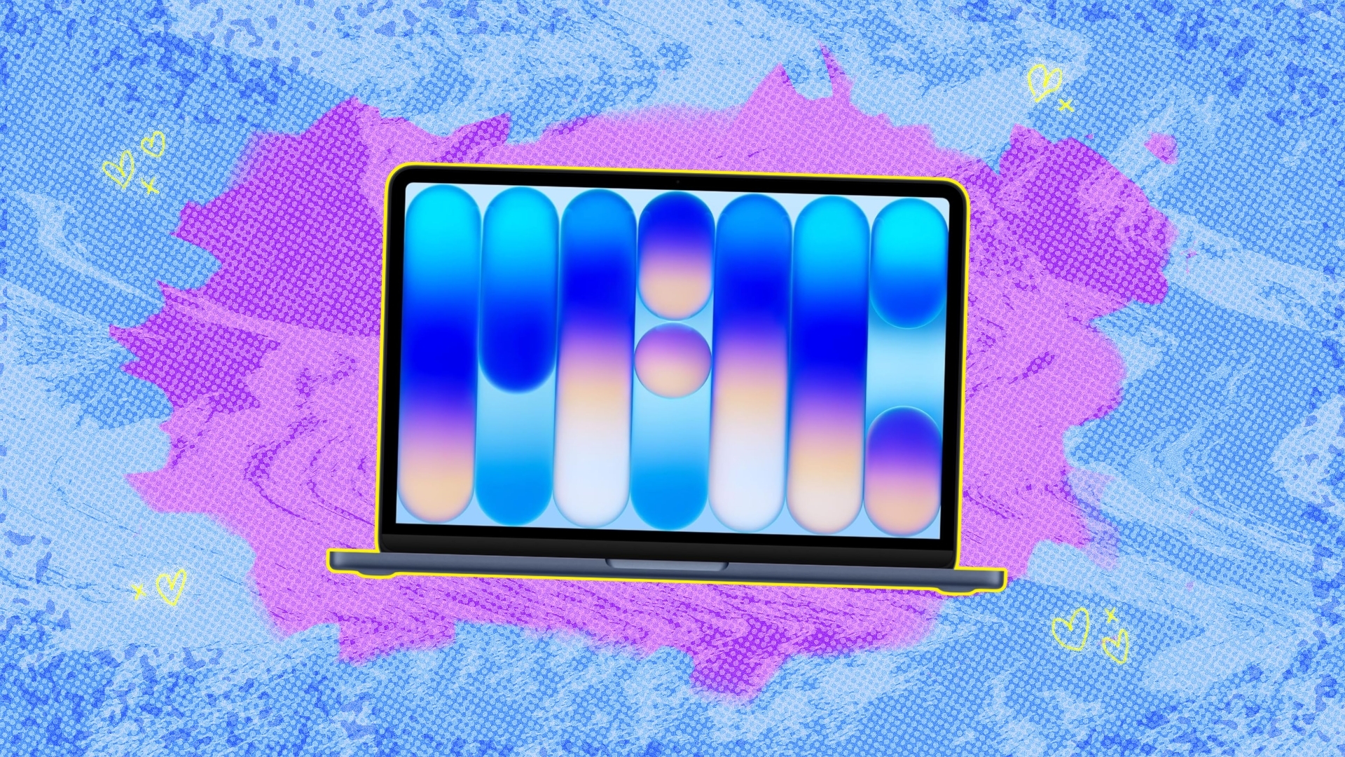 MacBook Neo on mashable background