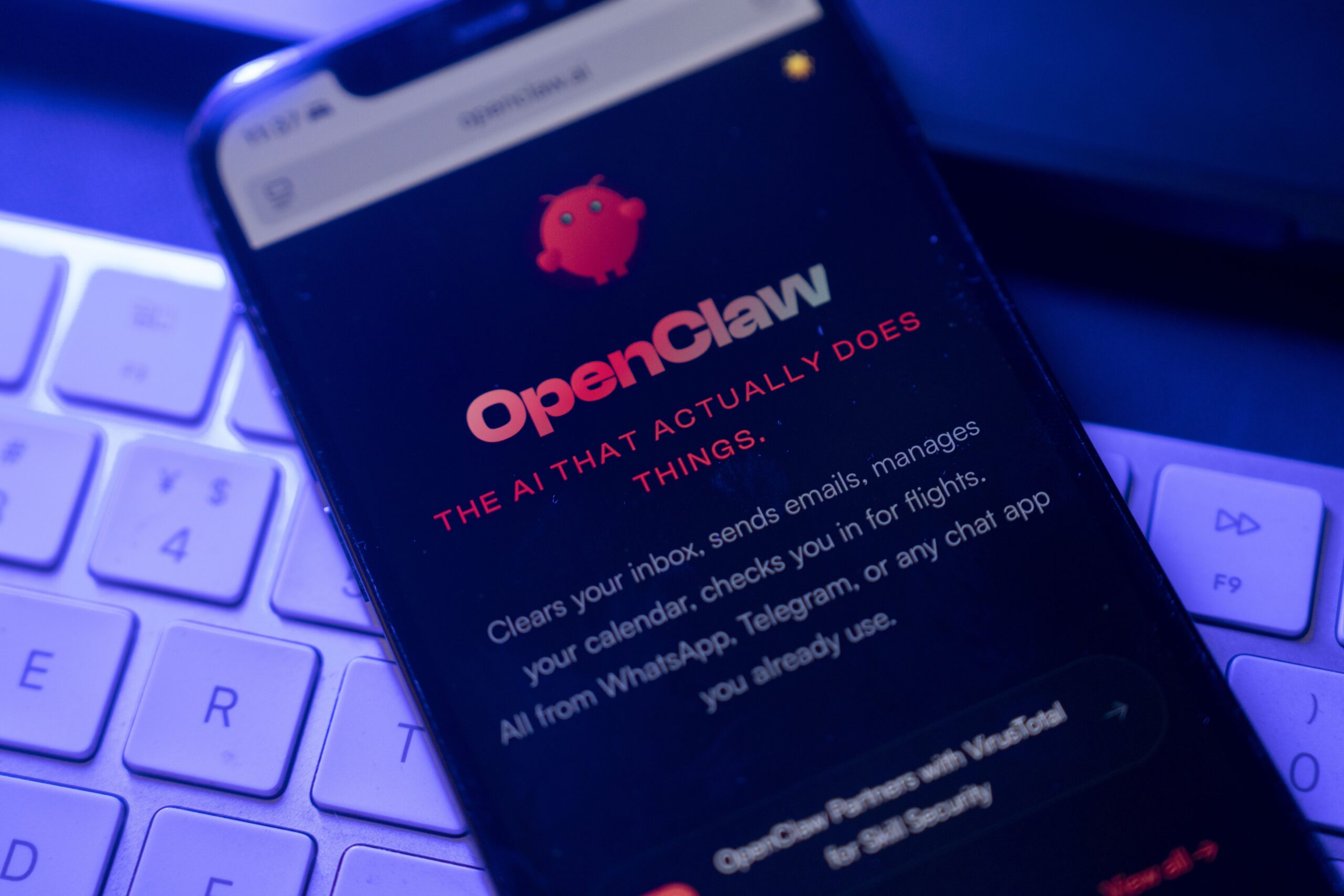 openclaw on a smartphone