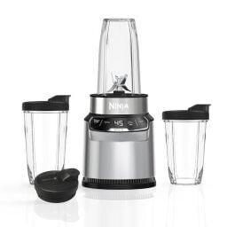 Ninja Nutri-Blender Pro With Auto IQ, High-Speed Blades, 2 Auto-iQ Preset Programs, 1000 Watt, BN500ANZ, Cloud Silver