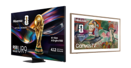 Hisense UR9 TV and Hisense Canvas TV