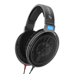 Sennheiser HD 600 wired headphones on white background