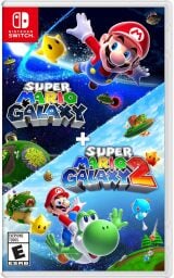 super mario galaxy 1 and 2 game cover art