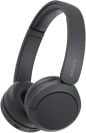 The black Sony WH-CH520 wireless headphones on a black background