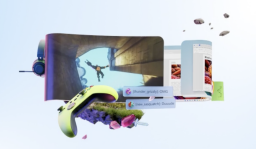 An images showing a screen with gaming imagery
