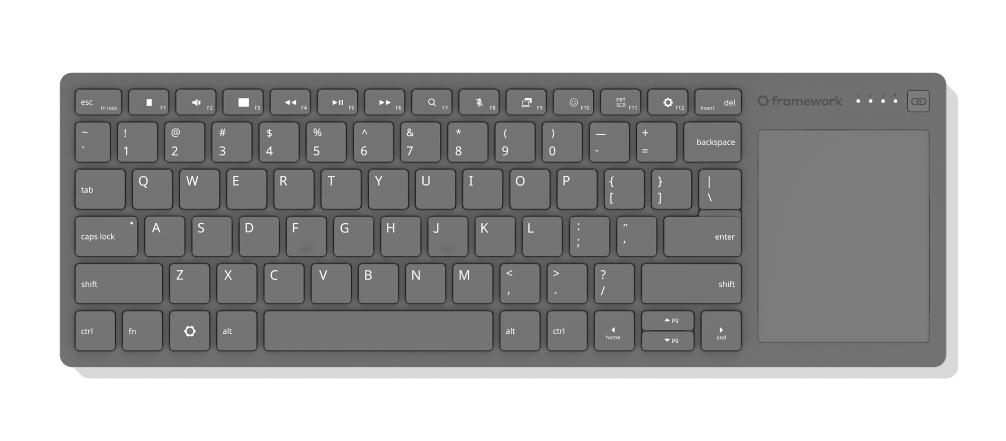 the Framework Wireless Touchpad Keyboard