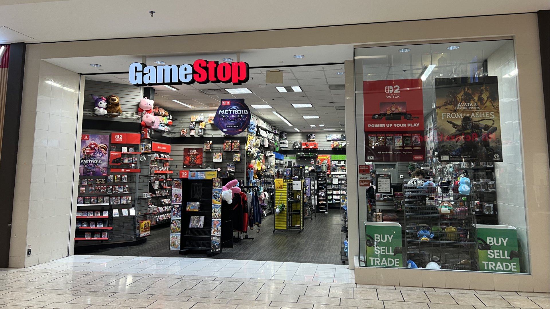 Gamestop store inside a mall