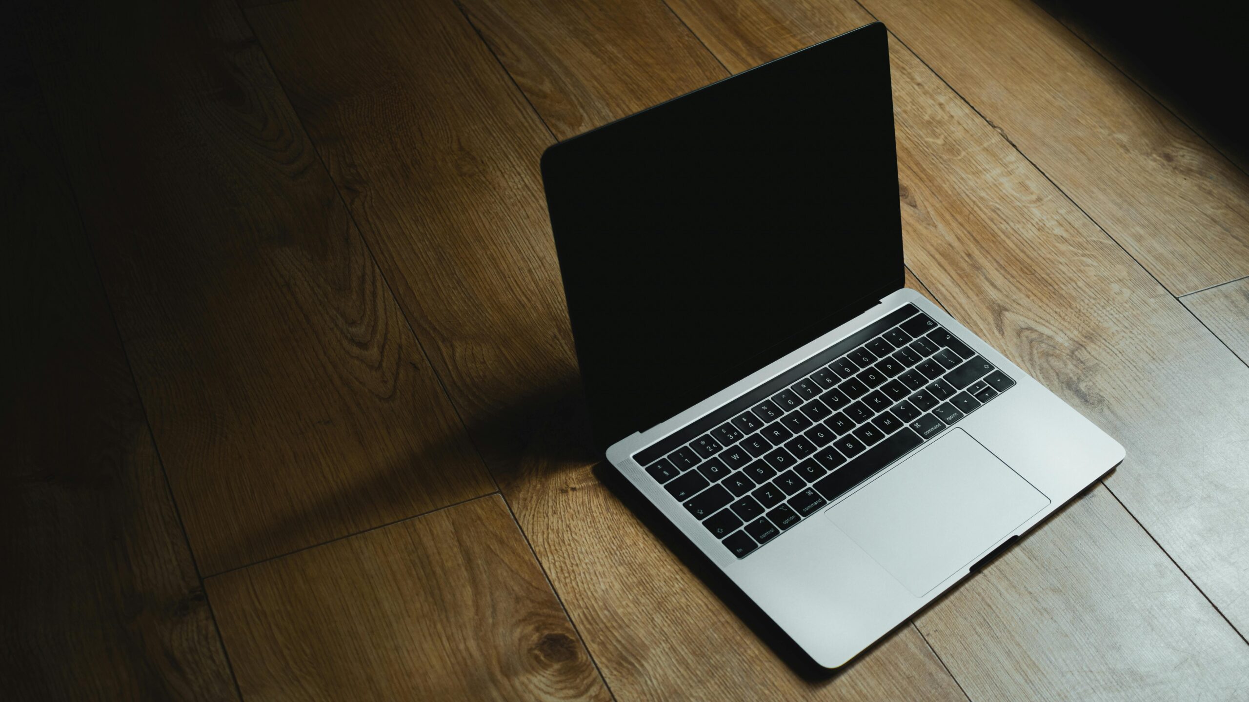 Laptop on desk