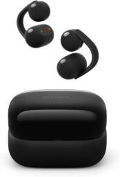 sony linkbuds clip open-ear earbuds against a white background