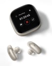 gold Soundcore Liberty 5 Pro Max earbuds and case