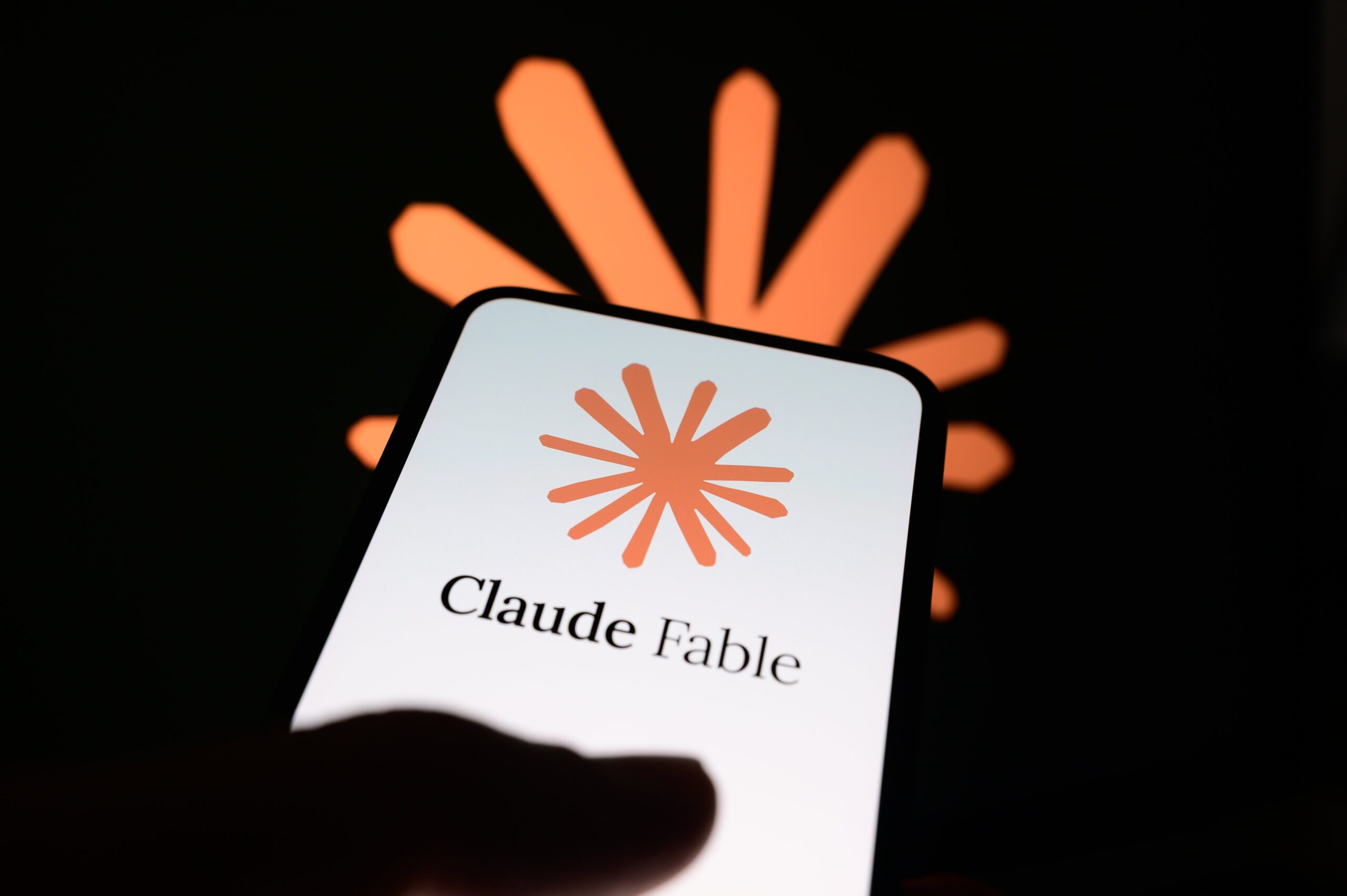 Anthropic Claude Fable logo on mobile device