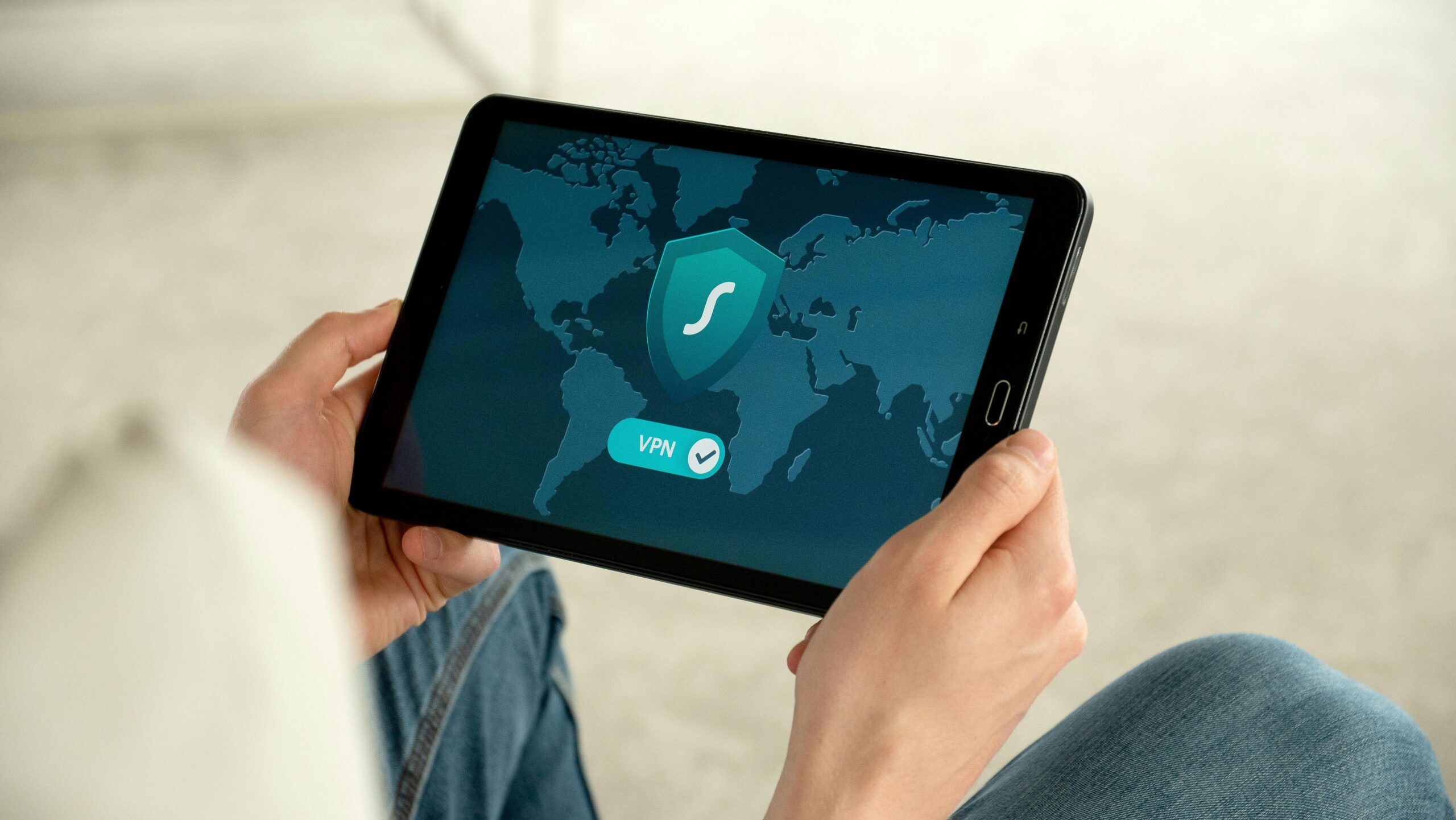 Surfshark on tablet