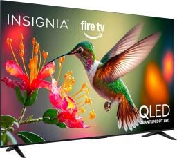 insignia 65-inch class qf led 4k qled tv against a white background