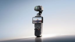 dji osmo pocket 4 on tripod outdoors