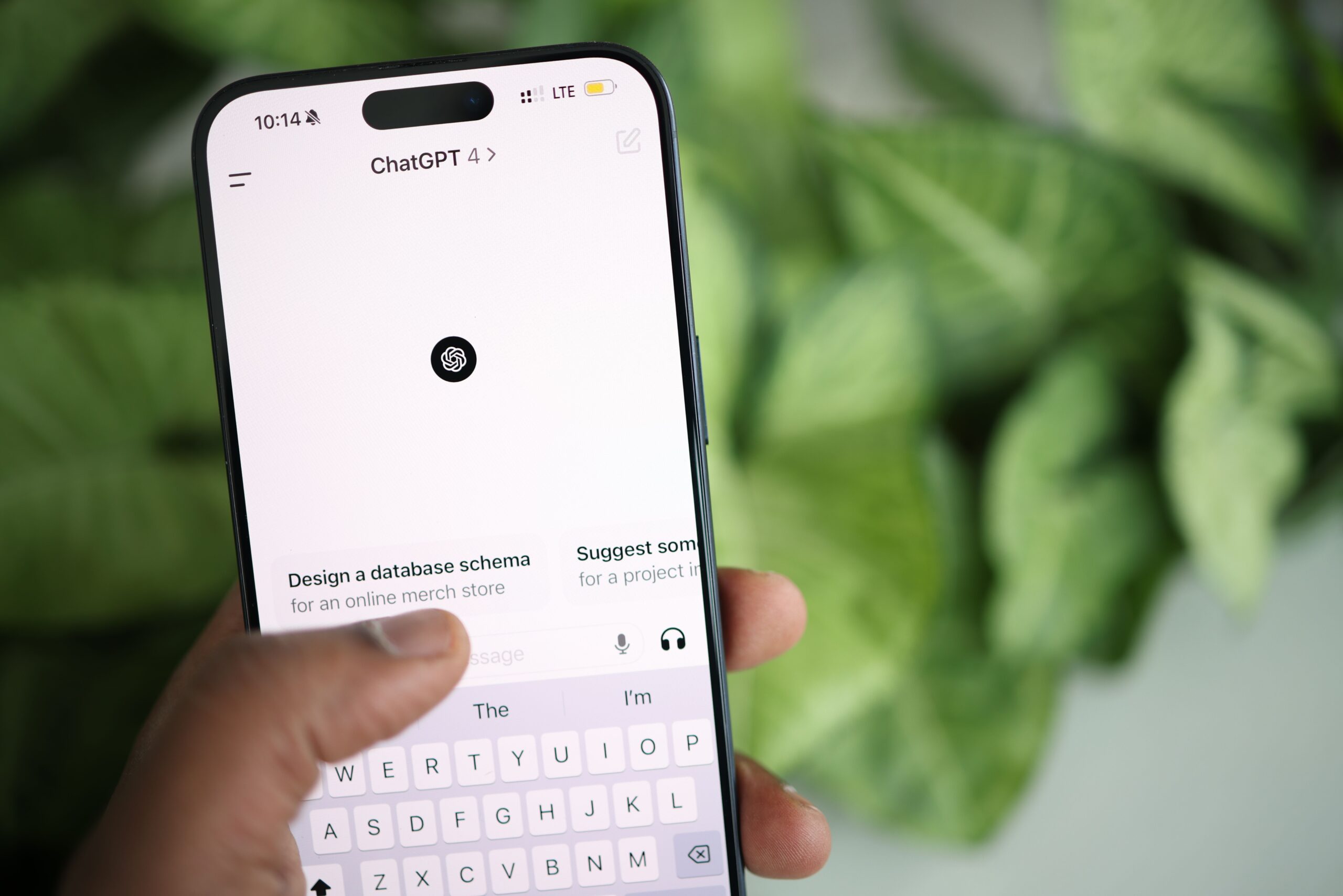 ChatGPT on phone