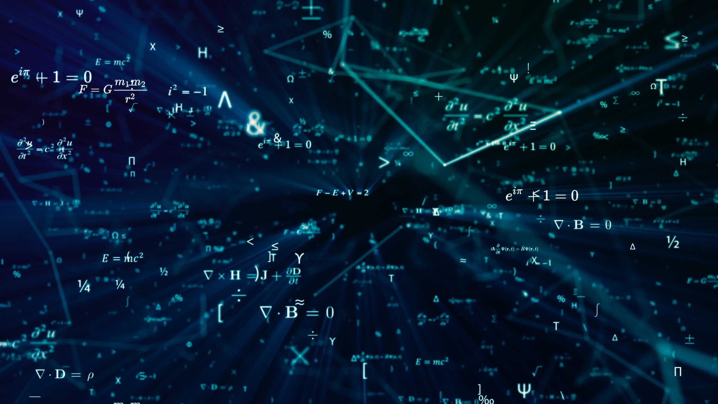 concept chart showing math equations in space