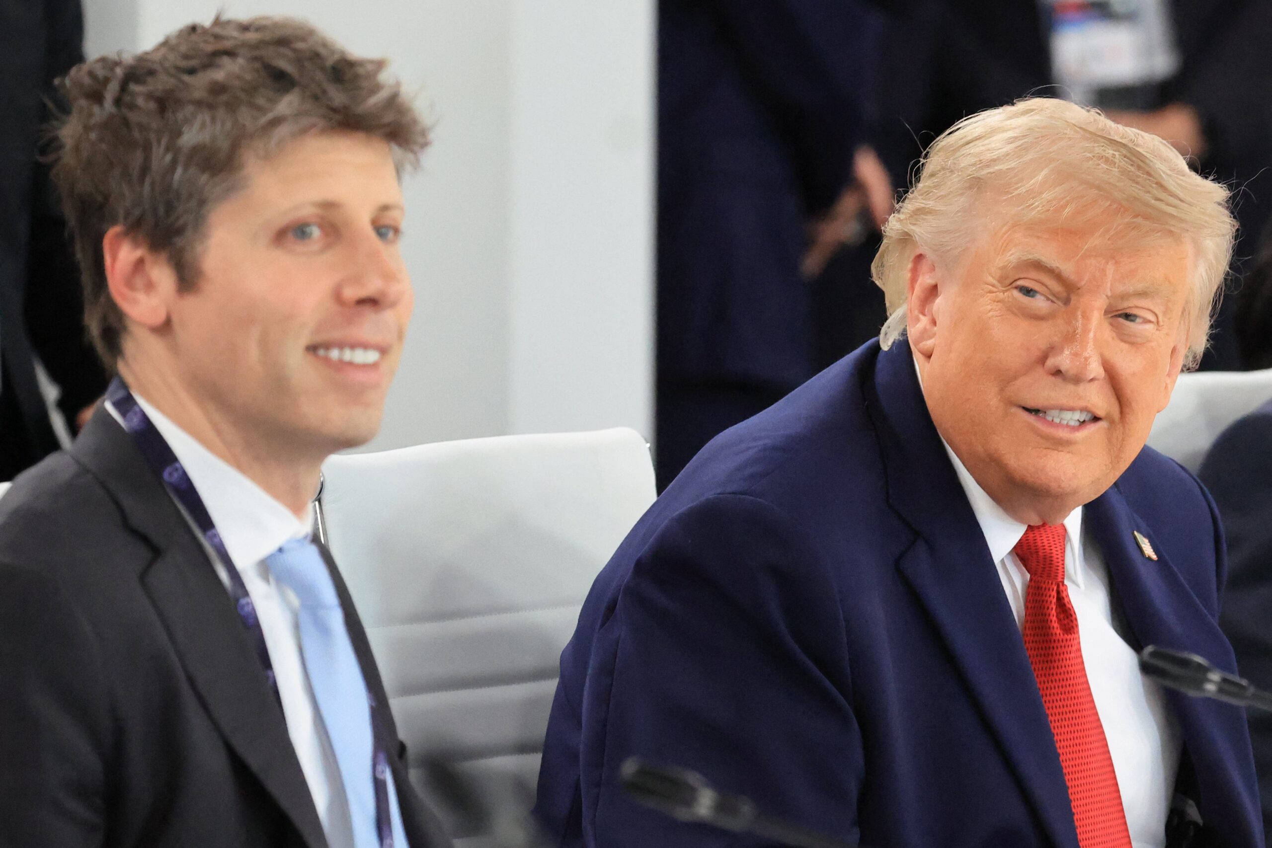 Sam Altman and Donald Trump