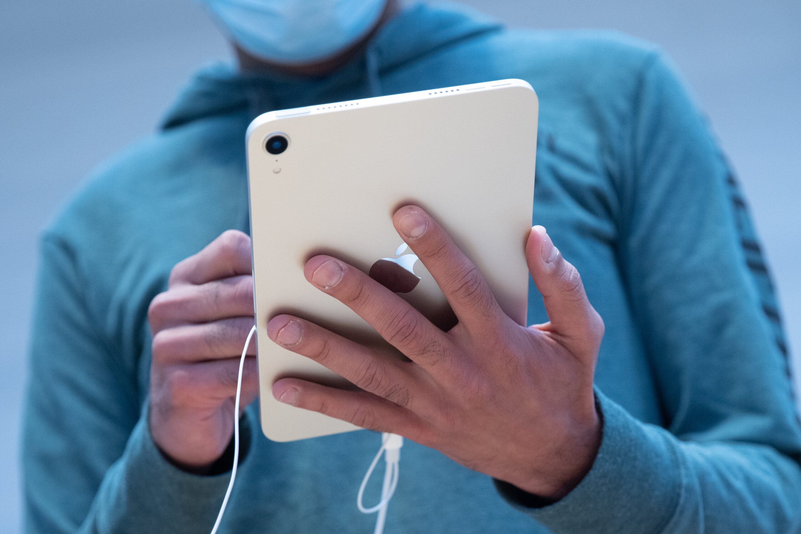 User holding an iPad