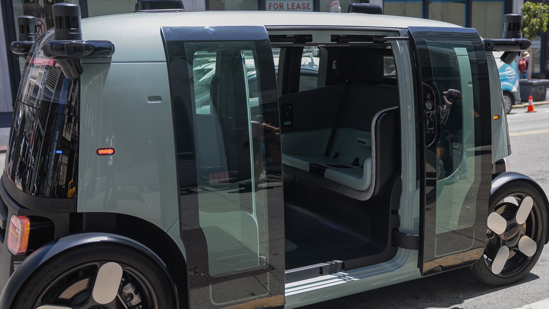 A Zoox vehicle in San Francisco