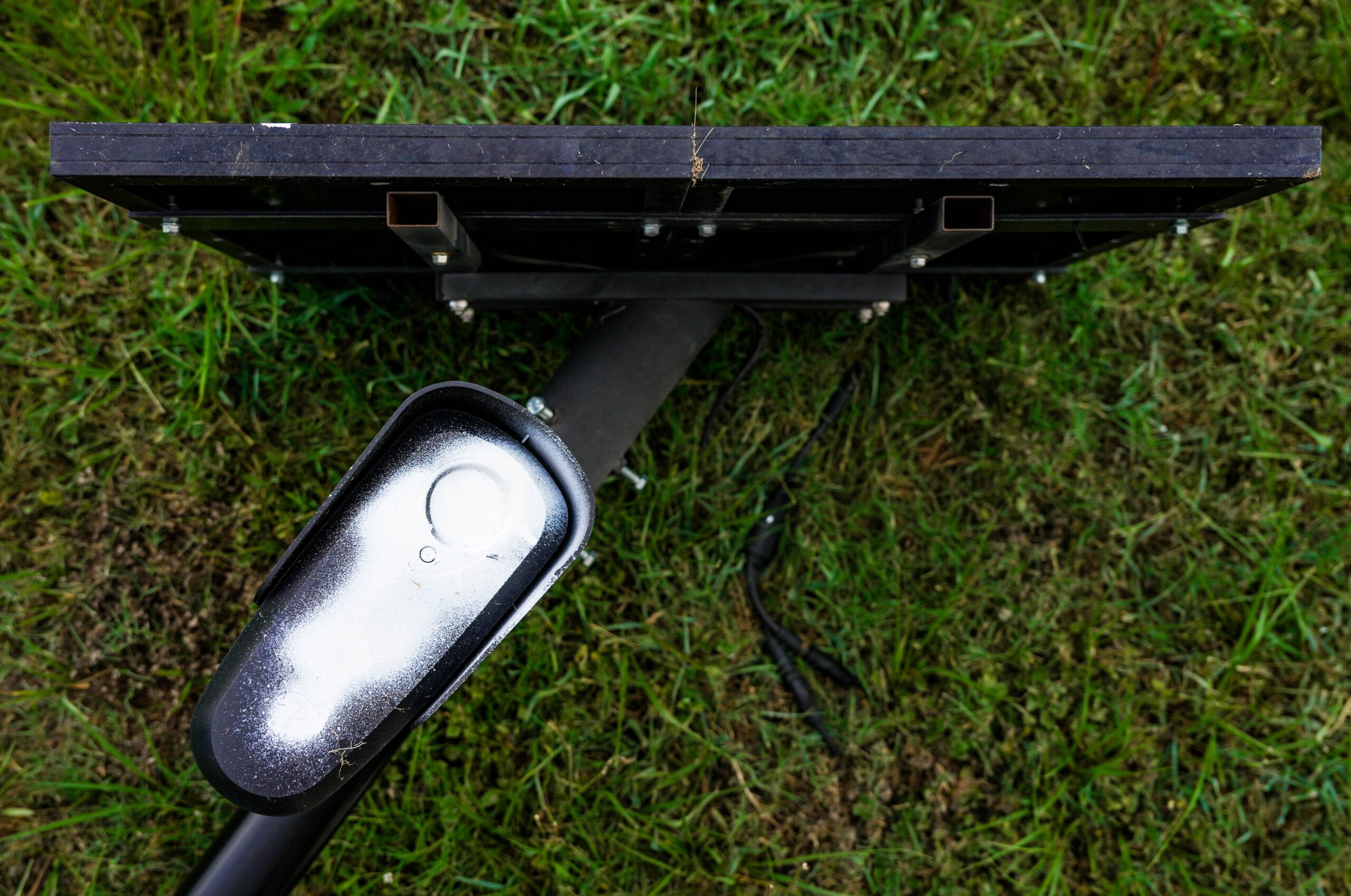 A vandalized Flock camera near Washington Avenue and Westcott is photographed in Houston, Tuesday, July 7, 2026.
