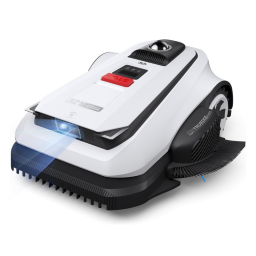 Ecovacs Goat A3000 robotic lawn mower on white background
