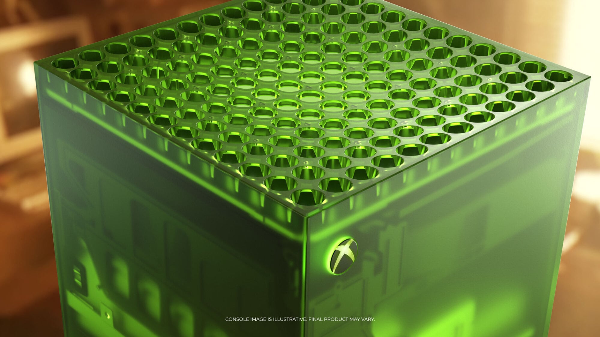 a close-up of the top of the Xbox Series X25 Limited Edition console