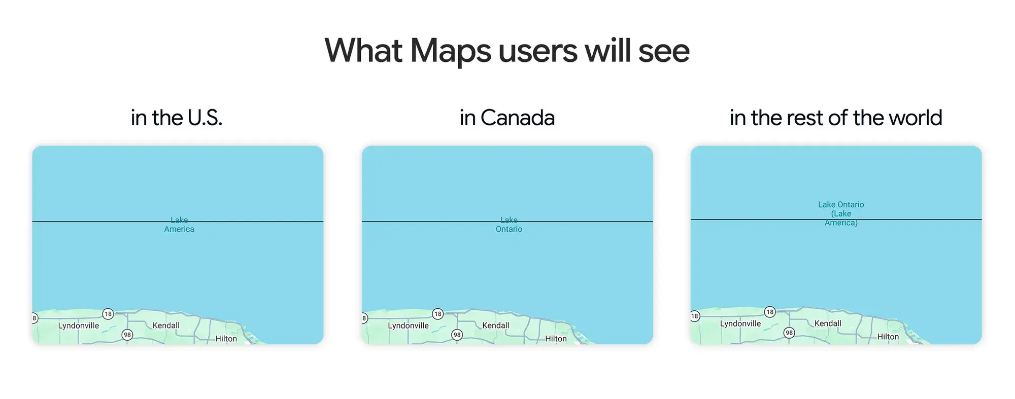 Google Maps versions