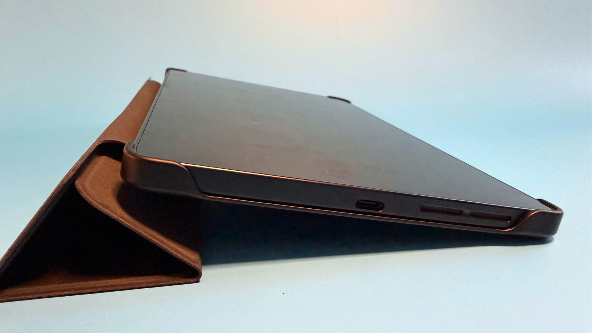 The USB-C port on the short side of the Lenovo Legion Tab Gen 5