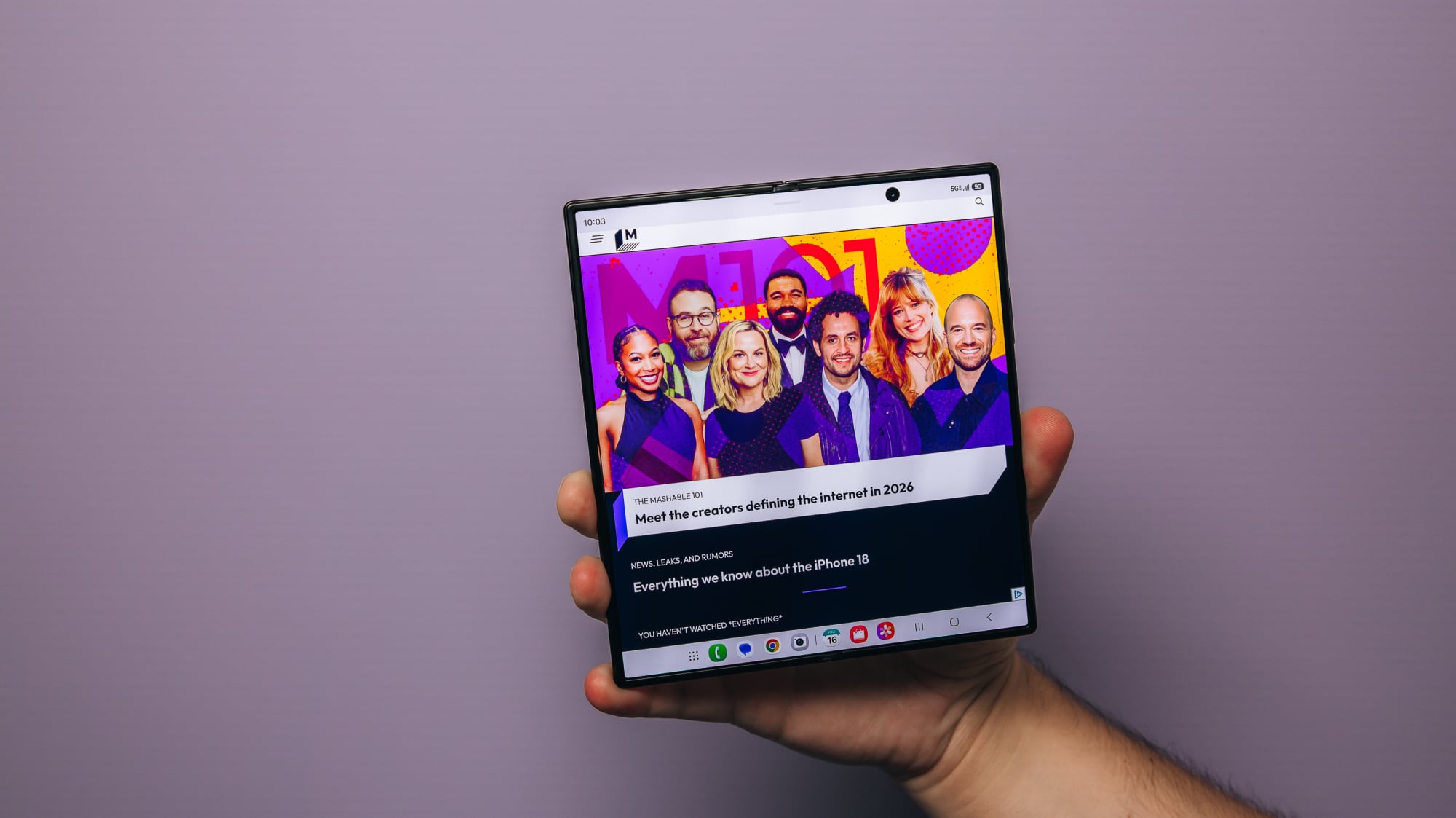 Z Fold 8 Ultra inner display