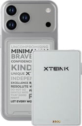 Xteink X3 mini e-reader next to iPhone
