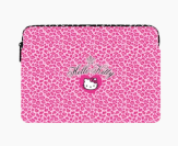 Hello Kitty Wild Pink Leopard Laptop Sleeve